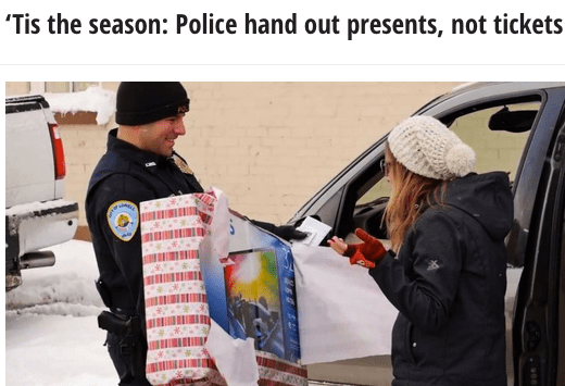 Police in Lowell, Michigan, have a good PR strategy.