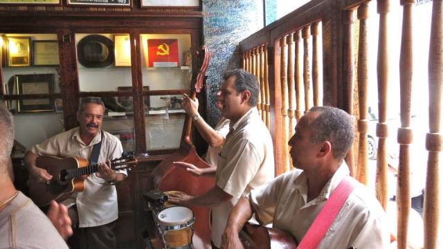 Photo by me from El Bodeguito del Medio, where I drank wonderful mojitos.